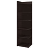 Alder 71-inch 6-shelf Corner Bookcase Cappuccino — product view 1