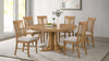 Hartville 7-piece Round Dining Table Set Natural Light Brown — product view 1