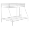 Alevera Metal Twin Over Full Bunk Bed with Ladder White — product view 1