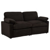 Collins Modular Power Loveseat Chocolate Brown — product view 1