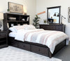 Dock48 Full Bookcase Platform Bed — Weathered Espresso