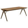 Randolph 82-inch Smart Top Rectangular Dining Table Sheesham and Brown — product view 1