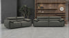 Buxton 2-piece Leather Upholstered Sofa Set Graphite — product view 1