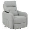 Dayes Upholstered Power Lift Recliner Chair Light Grey — product view 1