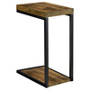 Beck Engineered Wood C-Shape Sofa Side Table Antique Nutmeg — product view 1