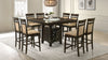 Gabriel 9-piece Square Counter Height Dining Set Cappuccino — product view 1