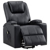 Armstrong Upholstered Power Lift Massage Recliner Espresso — product view 1