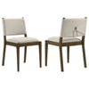 Ottowa Upholstered Dining Side Chair Brown (Set of 2) — product view 1