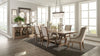 Brockway 7-piece Extension Leaf Dining Set Barley Brown — product view 1