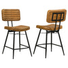 Partridge Leather Counter Chair Antique Camel (Set of 2) — product view 1