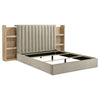 Arielle Queen Bookcase Panel Storage Bed Light Oak — product view 1