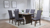 Sherwood 7-piece Rectangular Dining Table Set Brown — product view 1