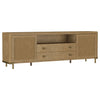 Arini Rattan Cane 2-door TV Stand Media Console Sand Wash — product view 1