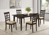 Gabriel 5-piece Rectangular 59-inch Dining Set Cappuccino — product view 1