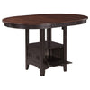 Lavon Oval 60-inch Counter Height Extension Dining Table Chestnut — product view 1