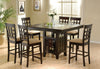 Gabriel 7-piece Square Counter Height Dining Set Cappuccino — product view 1