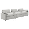 Collins 5-Piece Power Reclining Home Theater Seating Grey — product view 1