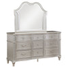 Evangeline 9-drawer Dresser with Mirror Silver Oak — product view 1