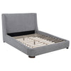 Rennes Upholstered Queen Wingback Platform Bed Grey — product view 1