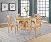Lavon 5-piece Oval Extension Leaf Dining Set Light Oak — product view 1