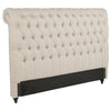 Devon 57-inch Upholstered Full Headboard Beige — product view 1