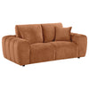 Burnett Chenille Upholstered Wide Arm Loveseat Burnt Orange — product view 1