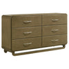 Amsbury 6-drawer Dresser Cabinet Nutmeg — product view 1