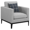 Apperson Upholstered Track Arm Accent Chair Light Grey — product view 1