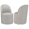 Aubrey Upholstered Barrel Dining Side Chair Beige (Set of 2) — product view 1