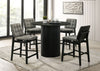 Hamlyn 5-piece Round Wood Counter Height Dining Set Grey and Black — product view 1