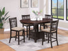 Lavon 5-piece Oval Counter Height Dining Set Light Chestnut — product view 1