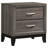 Watson 2-drawer Nightstand Grey Oak — product view 1