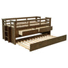 Carlsbad Wood Twin Captains Bed With Trundle Medium Brown — product view 1