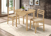 Bucknell 3-piece Round Drop Leaf Dining Table Set Natural — product view 1