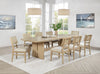 Kailani 9-piece Rectangular Wood Dining Table Set Beige Oak — product view 1