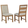 Bruner Upholstered Side Chair Natural Brown (Set of 2) — product view 1
