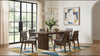 Decker 7-piece 82-inch Rectangular Dining Set Grey and Walnut — product view 1