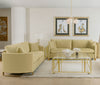 Corliss 2-piece Velvet Upholstered Sofa Set Camel — product view 1