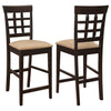 Gabriel Lattice Back Counter Chair Cappuccino (Set of 2) — product view 1
