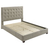 Medley Genuine Leather Queen Panel Platform Bed Tan — product view 1