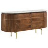 Ortega 4-door Marble Top Sideboard Buffet Cabinet Natural — product view 1
