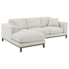 Geneva Boucle Upholstered Sectional Chaise Sofa Sand — product view 1