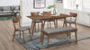 Alfredo 6-piece Butterfly Leaf Dining Set Natural Walnut — product view 1