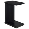 Clower Engineered Wood C-Shaped Sofa Side Table Black — product view 1