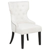 Baney Fabric Upholstered Dining Side Chair Cream and Black — product view 1