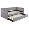 Mockern Upholstered Twin Daybed with Trundle Grey — product view 1