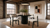 Hamlyn 5-piece Round Wood Dining Set Cream and Black — product view 1