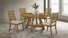 Danvers 5-piece Dining Table Set Brown Oak and Latte — product view 1