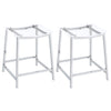 Jovani Acrylic Backless Counter Stool Chrome (Set of 2) — product view 1