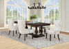 Ridgewell 7-piece Rectangular Trestle Dining Set Dark Oak — product view 1